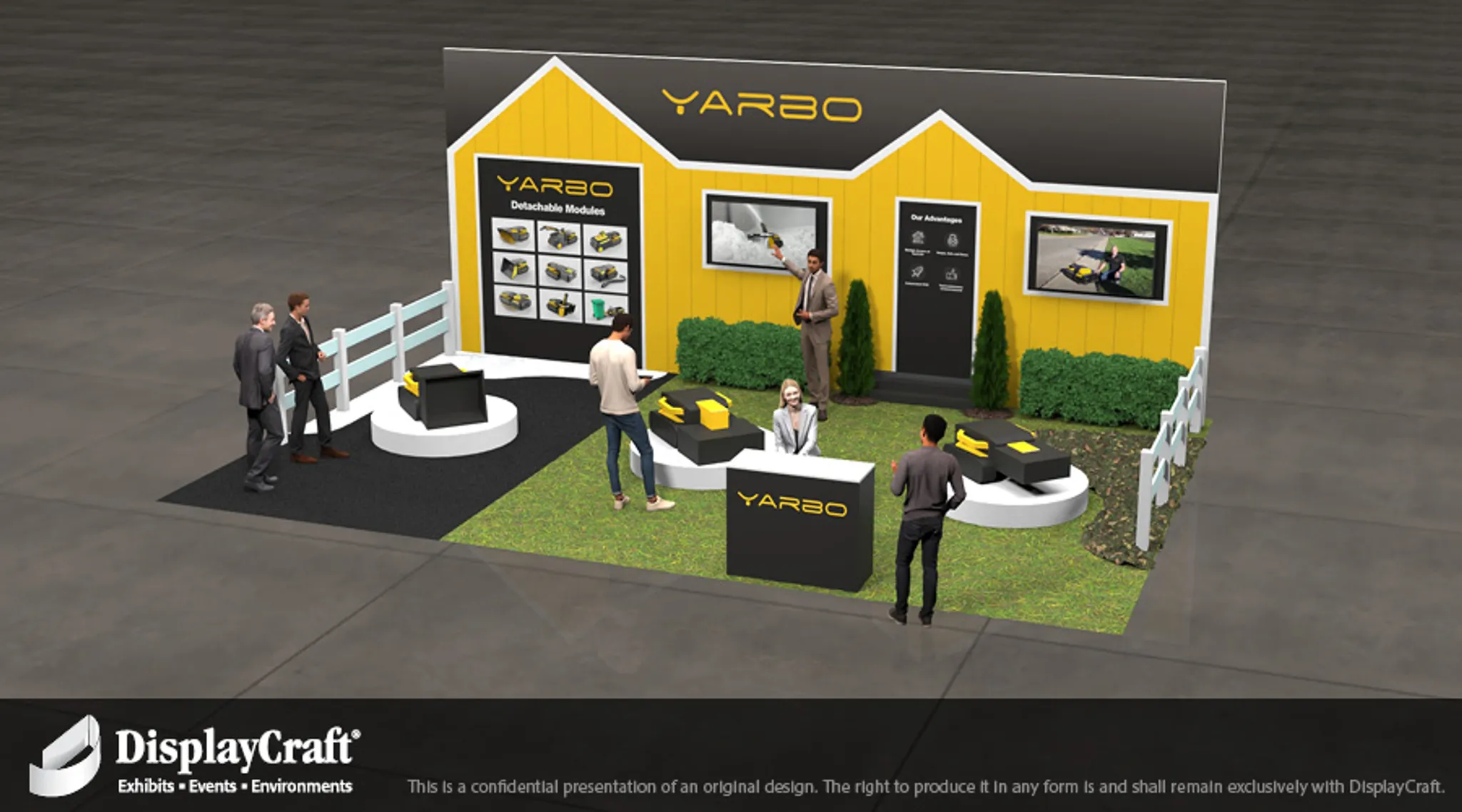 20x30 Île booth design by DisplayCraft